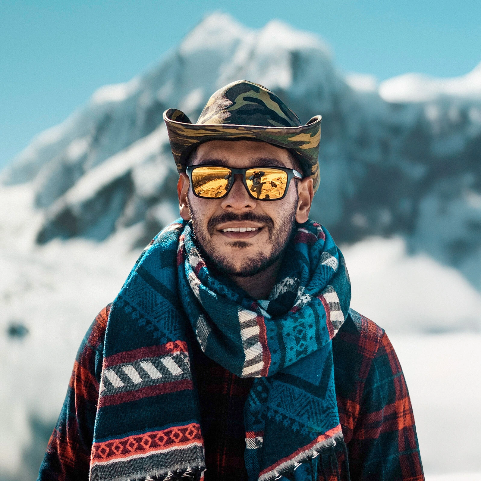 Aakash Malhotra on location at Gurudongmar